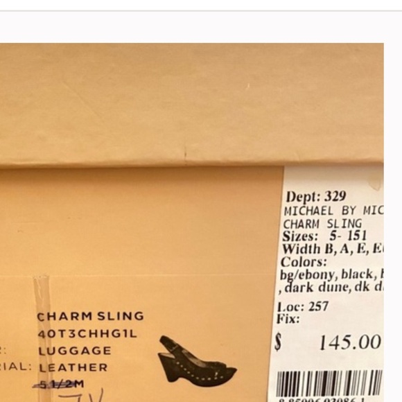 Michael Michael Kors Charm Sling Platform Pumps Sz 6 Women - Picture 10 of 10